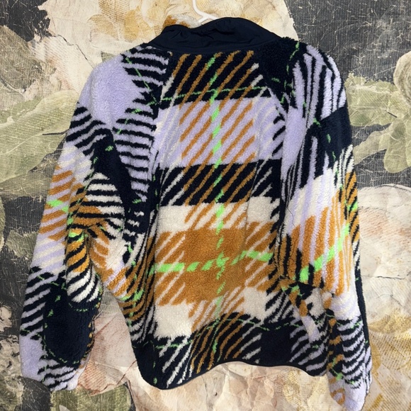 Free People Rocky Ridge Plaid Fleece Pullover - Picture 3 of 3